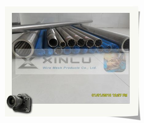 la pantalla de alambre de la ranura V de 0.05m m no instala tubos ninguna longitud de obstrucción del filtro de pantalla de la cuña 6000m m