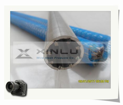 Tubo de acero ranurado continuo del moho anti de Johnson Wedge Wire Screen Pipe
