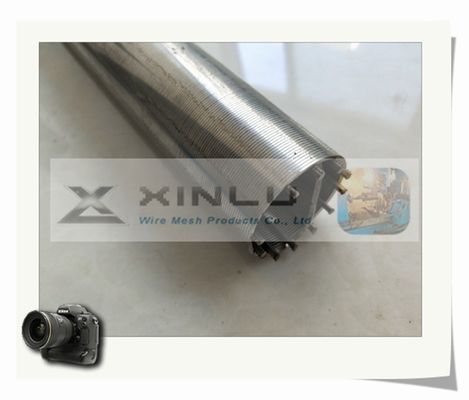 Tubo SS201 de la pantalla de alambre de la cuña del pozo de agua diámetro de 80m m - de 500m m