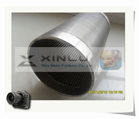 Tubo no de obstrucción de la pantalla de alambre de la cuña del control de la arena del tubo FOTI del filtro para pozos del agua