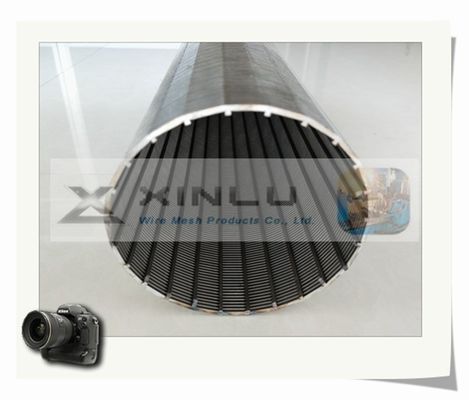 Diámetro del tubo 114m m del filtro para pozos del agua del alambre de la cuña no estorbado para desecar