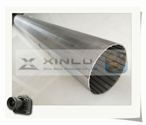Diámetro del tubo 114m m del filtro para pozos del agua del alambre de la cuña no estorbado para desecar