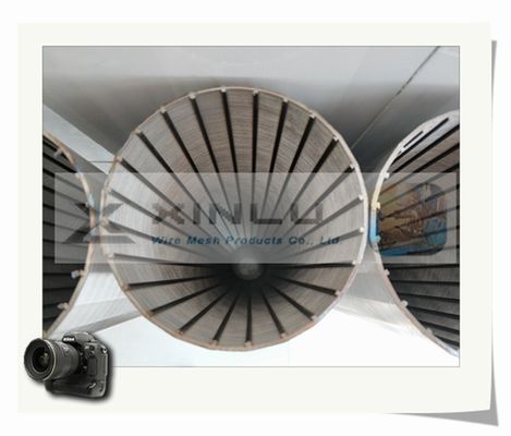 Diámetro del tubo 114m m del filtro para pozos del agua del alambre de la cuña no estorbado para desecar
