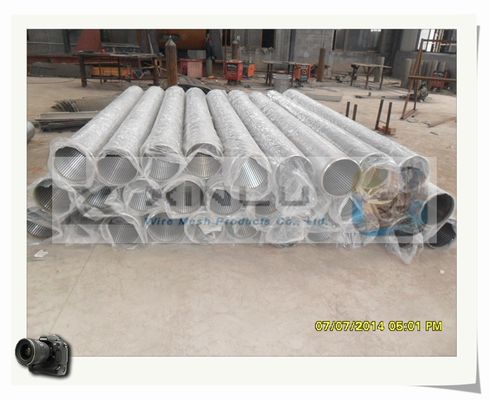 Diámetro del tubo 114m m del filtro para pozos del agua del alambre de la cuña no estorbado para desecar