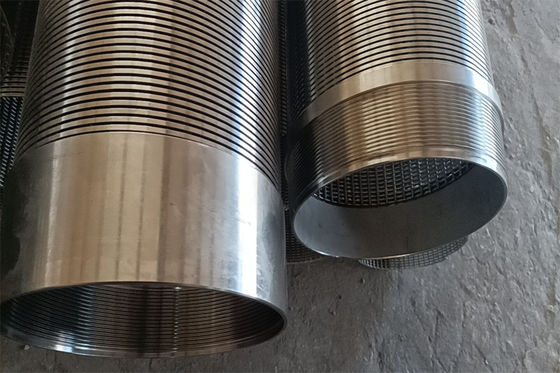 3&quot; 4&quot; tubo de taladro no magnético del pozo de agua del tubo SS304L SS316L de la pantalla de alambre de la cuña