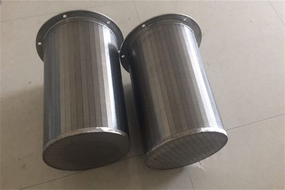 La pantalla de alambre líquida de la cuña instala tubos el elemento filtrante de acero inoxidable 304 316