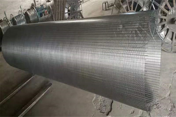 Malla de pulido de la pantalla de filtro de agua tamiz del alambre de la cuña de 2,8 - de 6m m