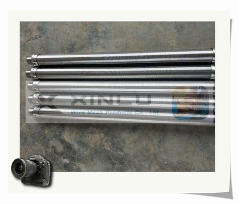 ranura inoxidable G3/4&quot; de la pantalla de alambre de acero del diámetro 316L de 38m m 0.15m m varón roscado