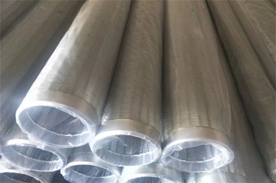 Pantallas envueltas alambre a prueba de calor SS304 tubo del abastecimiento de agua bien de la longitud de 100m m - de 6000m m