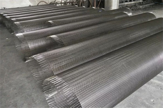 Longitud envuelta alambre del diámetro los 2.95m de Johnson Well Screens SS304 375m m