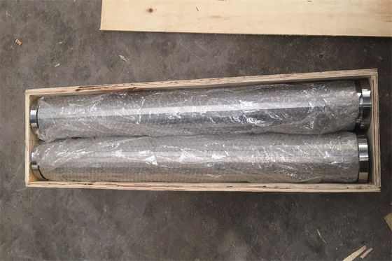 La tubería de acero a dos caras SS316L del alambre de V envolvió el filtro para pozos del tubo ranura de 0,1 - de 30m m