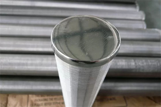 El alambre de la cuña SS304 envolvió la pantalla de filtración del agua de las pantallas FITO FOTI