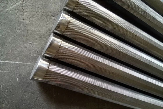 El alambre de la cuña SS304 envolvió la pantalla de filtración del agua de las pantallas FITO FOTI