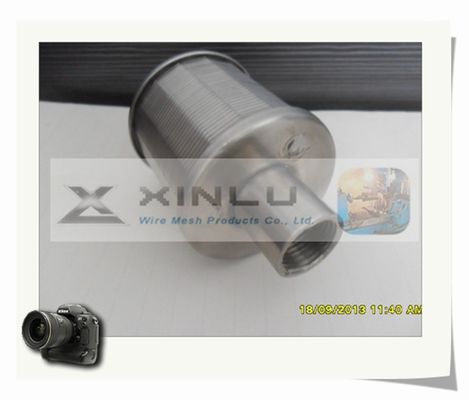 ” Boca durable del filtro del tratamiento de aguas de la ranura 316L de la boca 0.25m m del filtro de arena G3/4