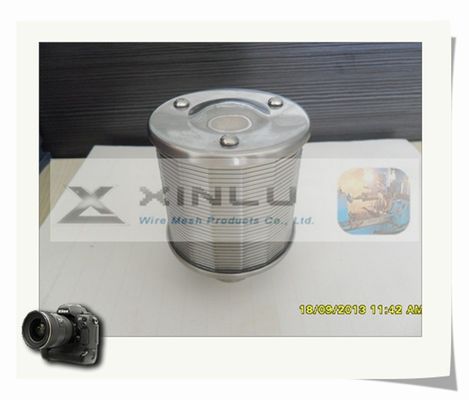 ” Boca durable del filtro del tratamiento de aguas de la ranura 316L de la boca 0.25m m del filtro de arena G3/4