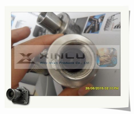 ” Boca durable del filtro del tratamiento de aguas de la ranura 316L de la boca 0.25m m del filtro de arena G3/4