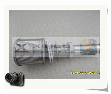 El filtro de agua de acero inoxidable de la pantalla equipa con inyector el grado del flujo de la herida 0.15-10m m del alambre