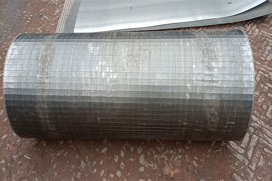 Tubo angular de la pantalla de alambre de la cuña del tamiz del tubo filtrante de la construcción fuerte SS304