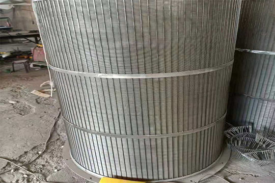 Tubo angular de la pantalla de alambre de la cuña del tamiz del tubo filtrante de la construcción fuerte SS304