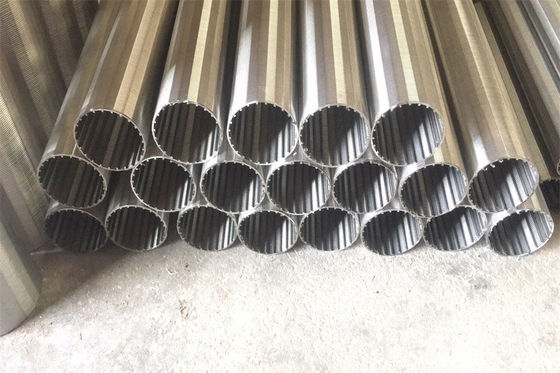 Pantalla de filtro de acero inoxidable 316 Johnson Wedge Wire Screens Customized de forma de V
