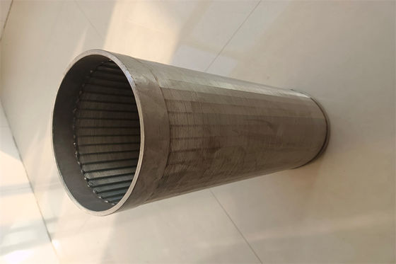 Tubo anti de acero inoxidable de la pantalla de alambre de la cuña de la corrosión de la pantalla de filtro de la arena