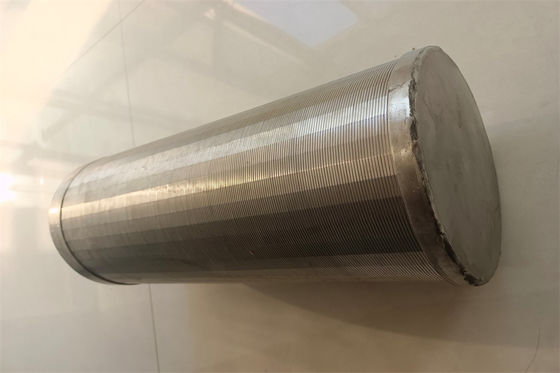 Tubo anti de acero inoxidable de la pantalla de alambre de la cuña de la corrosión de la pantalla de filtro de la arena