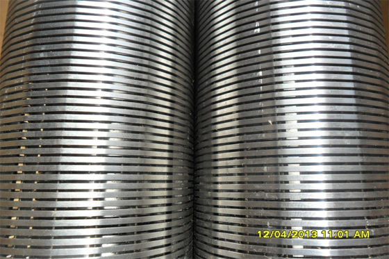 205 Acero inoxidable 6-5/8 "Vee Filter Screen Johnson tipo ranura continua para el pozo de agua
