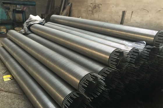 0.1 - tubo de acero inoxidable del alambre 304 antis continuos de la corrosión V de la pantalla de la ranura de 10m m