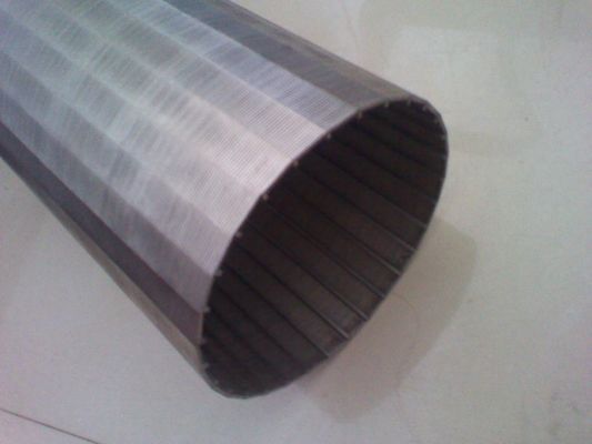 Tubo continuo del acero inoxidable AISI 316 de la pantalla de la ranura del OD 126m m