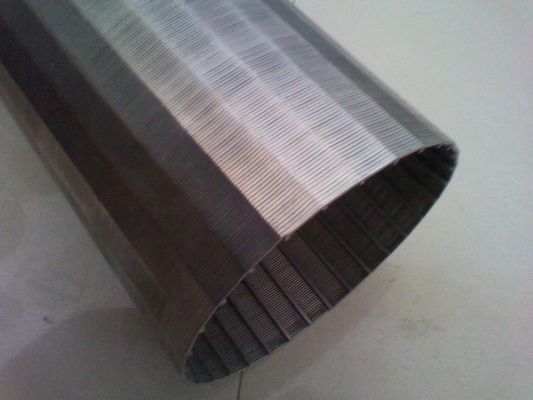 Tubo continuo del acero inoxidable AISI 316 de la pantalla de la ranura del OD 126m m