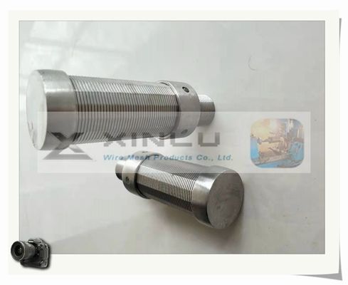 Boca de pulido del alambre de la cuña de la longitud de la boca SS316L 55m m del filtro de agua