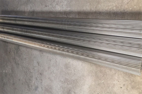 Tubo de acero a dos caras 2507 del alambre de la cuña que pule la longitud de acero inoxidable de los 2.5m