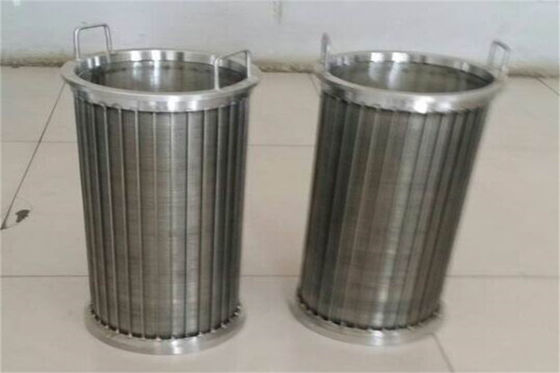 Las pantallas de acero del control de la arena de carbono atan con alambre longitud envuelta de la pantalla de filtro 500m m