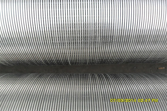 Diámetro envuelto del filtro 114m m 168m m del alambre de la cuña del filtro para pozos AISI 304 del control de la arena
