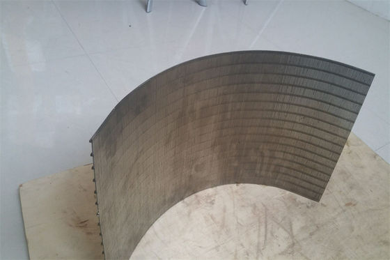Malla de la pantalla de tamizado del proceso mineral SS316L de Johnson Static Wedge Wire Screen