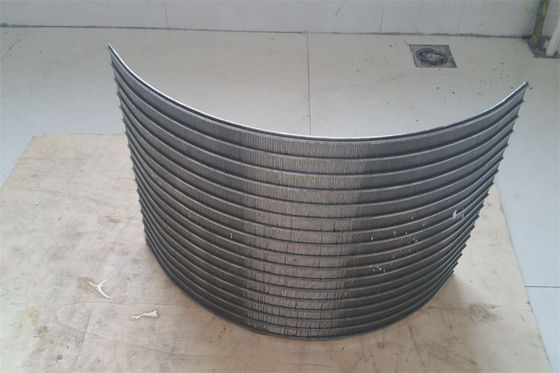 Malla de la pantalla de tamizado del proceso mineral SS316L de Johnson Static Wedge Wire Screen