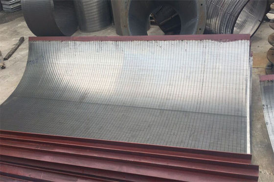 Malla de la pantalla de tamizado del proceso mineral SS316L de Johnson Static Wedge Wire Screen