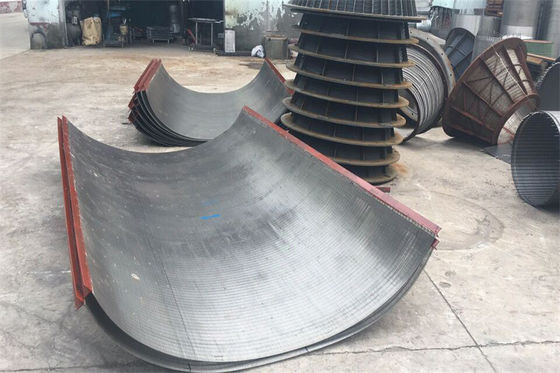 Malla de la pantalla de tamizado del proceso mineral SS316L de Johnson Static Wedge Wire Screen