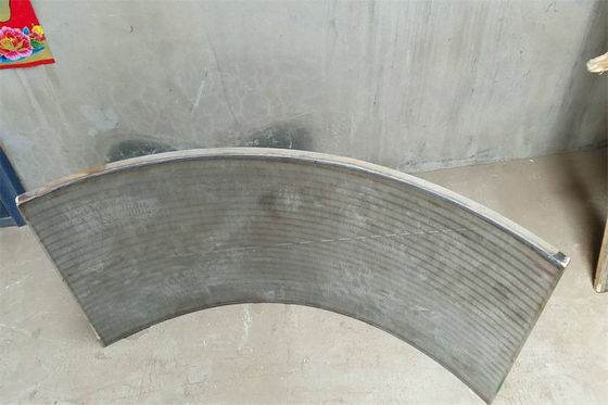 la pantalla de la curva del tamiz de la anchura de 2000m m curvó tamizando la malla de alambre ranura de 0.25m m - de 1m m