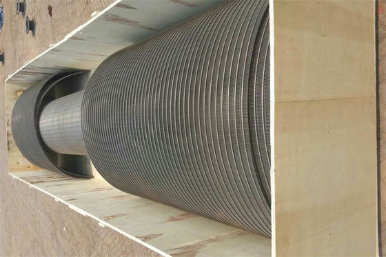 Arco de la pantalla del tambor de las aguas residuales del alambre de la cuña del perfil 120 grados no que estorban