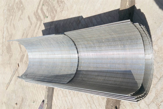 Pantalla de Juice Processing Static Wedge Wire de la pantalla de filtro del tamiz 304L de los SS 304