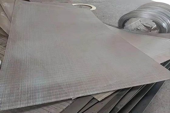 El panel plano envuelto de la pantalla de alambre de la cuña grueso de 3 - de 12m m para la sequedad de grano