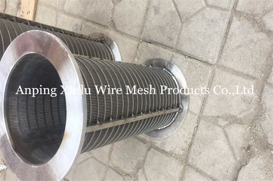 Alambre de acero inoxidable Mesh Filter Self Cleaning OD de forma de V 620m m del alambre 304L de la cuña
