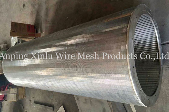 Johnson Rotary Sand Screen Cylindrical tamiza a Vee Wire Screens ranura de 0,2 - de 2m m