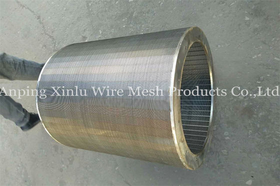 Johnson Rotary Sand Screen Cylindrical tamiza a Vee Wire Screens ranura de 0,2 - de 2m m