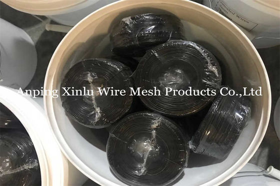 16 Gauge Negro Annealed Tie Wire Anticorrosión 1 mm - 2 mm de diámetro Doble Loop Rebar de unión de alambre
