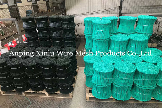 Cables de doble bucle de PVC galvanizados Φ1.2mm X L 16cm de barras de unión
