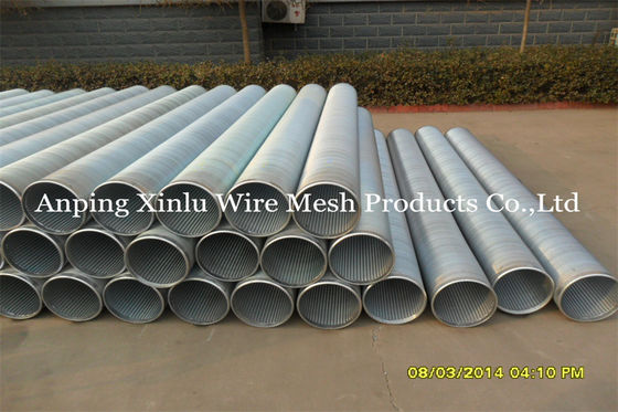 Tamiz del pozo de Johnson Vee Wire Welding Galvanized Pipe/de tubo ranura de 0,05 - de 50m m