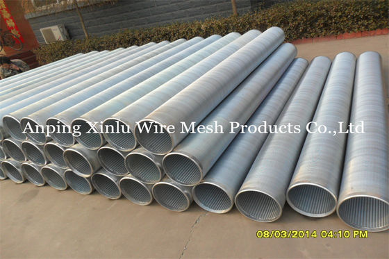Tamiz del pozo de Johnson Vee Wire Welding Galvanized Pipe/de tubo ranura de 0,05 - de 50m m