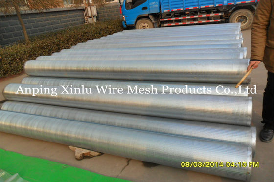 Tamiz del pozo de Johnson Vee Wire Welding Galvanized Pipe/de tubo ranura de 0,05 - de 50m m
